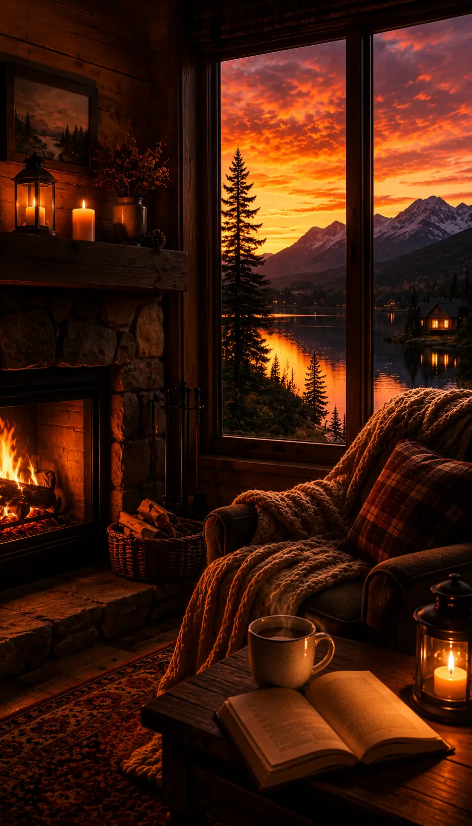 Fireside Retreat Wallpaper