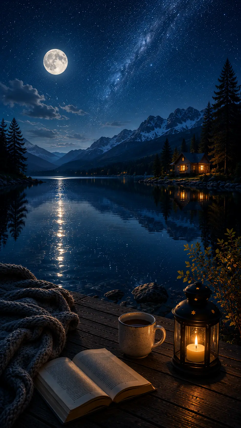 Moonlight Reflection Wallpaper